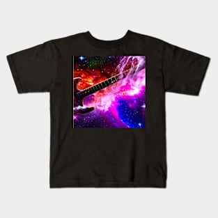 Electric Guitar Nebula Kids T-Shirt